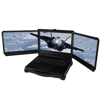 Buy 17.3 inch Triple screen military rugged laptop computer core i7 12700T with Nvidia T1000 video card  workstation online manufacture