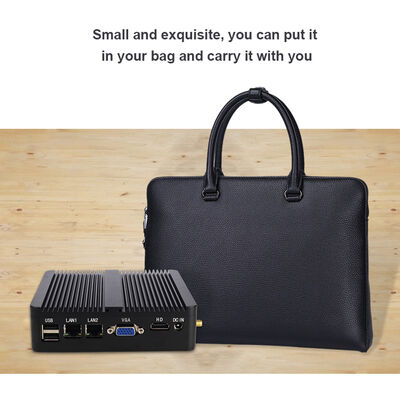 ซื้อ Fanless J4125 แบบพกพา OEM Industrial Mini PC ขนาดเล็ก Pocket Intel Mini Pc Computer online manufacture